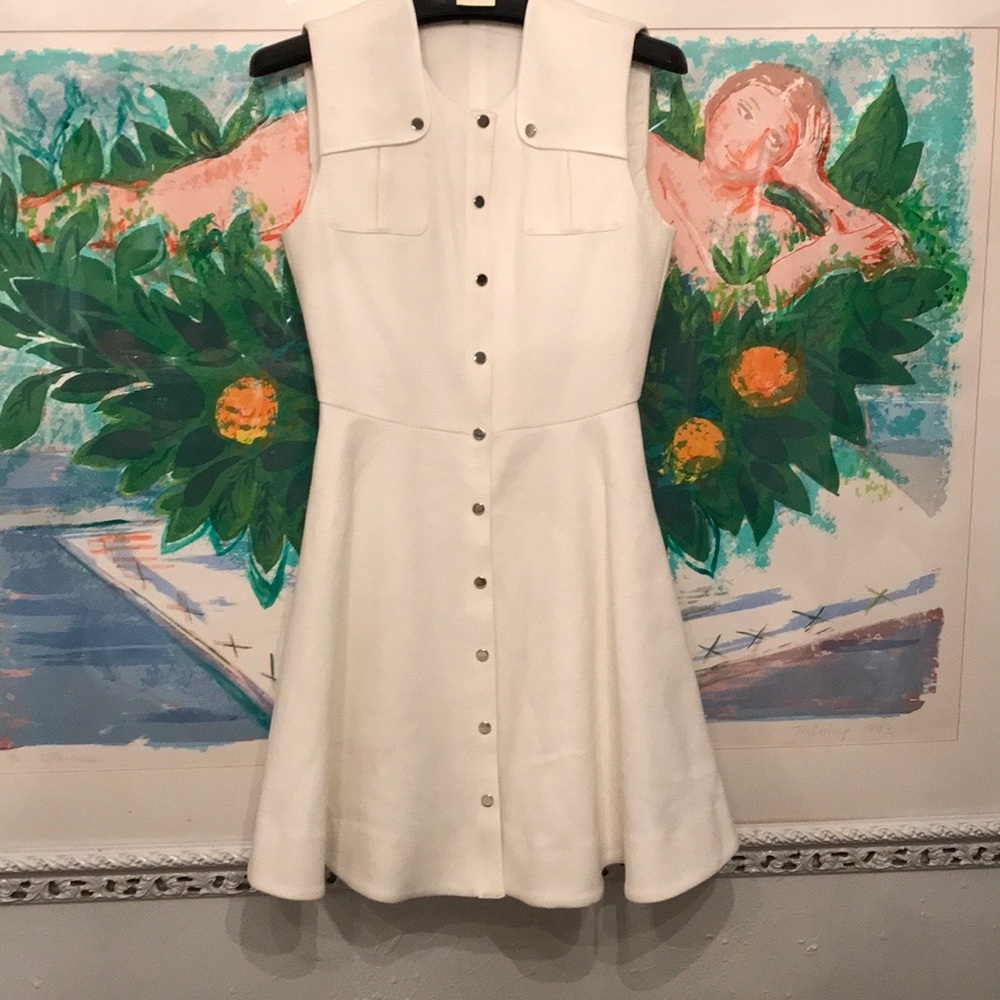MAJE new mini dress white - ecru